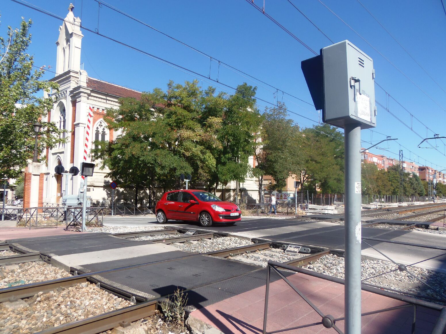 El actual paso a nivel de La Pilarica